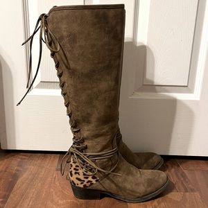 Volatile Marcel Leopard Tall Boot